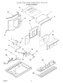 02 - Air Flow And Control parts for Whirlpool Air Conditioner ACM124XK0 from AppliancePartsPros.com