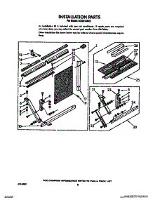 06 - Installation parts for Whirlpool Air Conditioner ACQ214XX0 from AppliancePartsPros.com