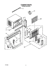 04 - Cabinet parts for Whirlpool Air Conditioner ACQ154XY0 from AppliancePartsPros.com