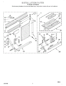 05 - Installation parts for Whirlpool Air Conditioner ACQ254XG0 from AppliancePartsPros.com