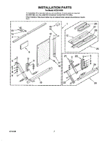 05 - Installation parts for Whirlpool Air Conditioner ACQ214XD0 from AppliancePartsPros.com