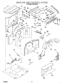 02 - Airflow And Control parts for Whirlpool Air Conditioner ACQ254XA0 from AppliancePartsPros.com