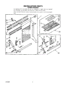 05 - Installation Parts, Installation parts for Whirlpool Air Conditioner ACQ254XZ0 from AppliancePartsPros.com