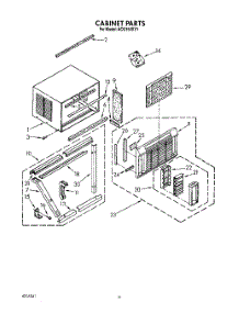 04 - Cabinet parts for Whirlpool Air Conditioner ACQ154XY1 from AppliancePartsPros.com
