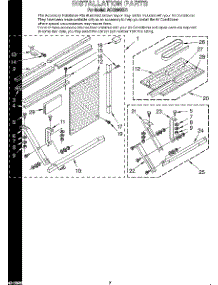 05 - Installation parts for Whirlpool Air Conditioner ACQ294XD1 from AppliancePartsPros.com