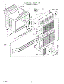 03 - Cabinet parts for Whirlpool Air Conditioner ACQ214XG0 from AppliancePartsPros.com