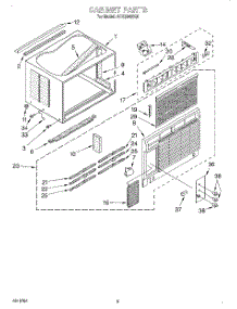 03 - Cabinet parts for Whirlpool Air Conditioner ACQ294XG0 from AppliancePartsPros.com