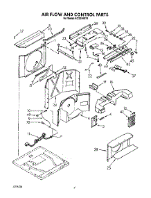 03 - Airflow And Control parts for Whirlpool Air Conditioner ACQ254XY0 from AppliancePartsPros.com