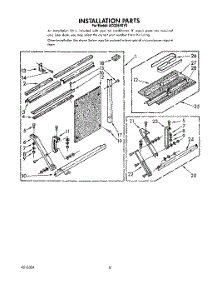 06 - Installation Parts parts for Whirlpool Air Conditioner ACQ254XY0 from AppliancePartsPros.com