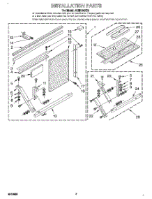 05 - Installation parts for Whirlpool Air Conditioner ACM184XE0 from AppliancePartsPros.com