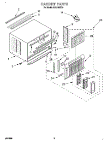 03 - Cabinet parts for Whirlpool Air Conditioner ACQ184XD0 from AppliancePartsPros.com