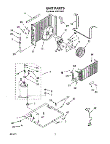 02 - Unit, Literature parts for Whirlpool Air Conditioner ACE124XX0 from AppliancePartsPros.com