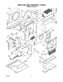 03 - Air Flow And Control parts for Whirlpool Air Conditioner ACE124XX0 from AppliancePartsPros.com
