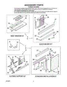 04 - Accessory parts for Whirlpool Air Conditioner ACE124XX0 from AppliancePartsPros.com