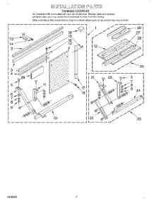 05 - Installation parts for Whirlpool Air Conditioner ACQ184XD1 from AppliancePartsPros.com