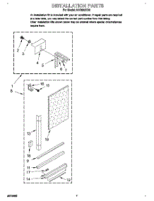 05 - Installation parts for Whirlpool Air Conditioner ACQ082XA0 from AppliancePartsPros.com