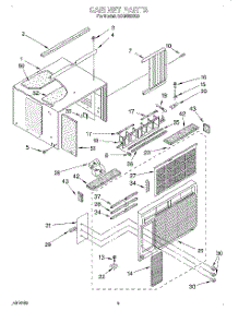 03 - Cabinet parts for Whirlpool Air Conditioner ACQ082XG0 from AppliancePartsPros.com