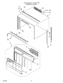 03 - Section parts for Whirlpool Air Conditioner ACU102XE1 from AppliancePartsPros.com