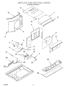 02 - Air Flow And Control parts for Whirlpool Air Conditioner ACQ122XH0 from AppliancePartsPros.com