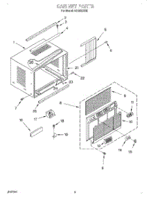 03 - Cabinet parts for Whirlpool Air Conditioner ACQ082XH0 from AppliancePartsPros.com