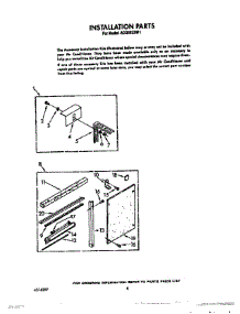 06 - Installation parts for Whirlpool Air Conditioner ACQ082XW1 from AppliancePartsPros.com