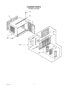03 - Cabinet parts for Whirlpool Air Conditioner ACU102XX1 from AppliancePartsPros.com