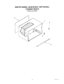 04 - Sleeve Model A0w22w21 (Opt.) parts for Whirlpool Air Conditioner ACU102XX1 from AppliancePartsPros.com