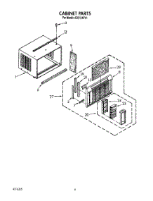 03 - Cabinet Parts parts for Whirlpool Air Conditioner ACE124XY1 from AppliancePartsPros.com