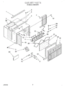 03 - Cabinet parts for Whirlpool Air Conditioner ACM122XF0 from AppliancePartsPros.com
