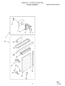 05 - Installation parts for Whirlpool Air Conditioner ACM122XF0 from AppliancePartsPros.com