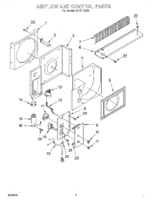 02 - Section parts for Whirlpool Air Conditioner ACU114XE0 from AppliancePartsPros.com