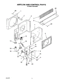 02 - Section parts for Whirlpool Air Conditioner ACU102XE0 from AppliancePartsPros.com