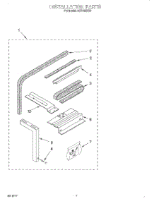 04 - Installation parts for Whirlpool Air Conditioner ACS102XG0 from AppliancePartsPros.com