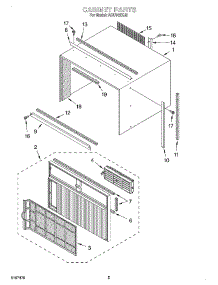 03 - Section parts for Whirlpool Air Conditioner ACU102XJ0 from AppliancePartsPros.com