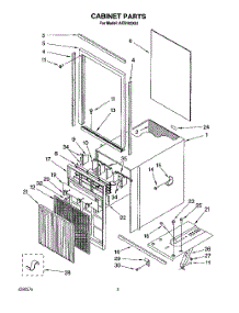03 - Section parts for Whirlpool Air Conditioner ACS102XA1 from AppliancePartsPros.com