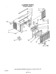 04 - Cabinet parts for Whirlpool Air Conditioner ACM062XX0 from AppliancePartsPros.com