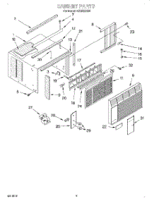 03 - Cabinet parts for Whirlpool Air Conditioner ACQ062XD0 from AppliancePartsPros.com