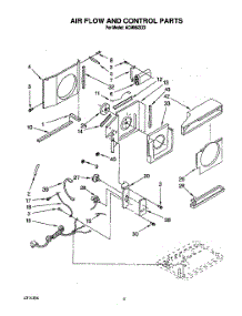 02 - Air Flow And Control parts for Whirlpool Air Conditioner ACM062XZ0 from AppliancePartsPros.com