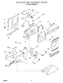 02 - Air Flow And Control parts for Whirlpool Air Conditioner ACM062XA0 from AppliancePartsPros.com