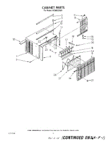04 - Cabinet parts for Whirlpool Air Conditioner ACM062XW0 from AppliancePartsPros.com