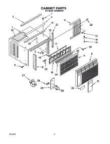03 - Cabinet parts for Whirlpool Air Conditioner ACQ062XA0 from AppliancePartsPros.com