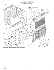 03 - Cabinet parts for Whirlpool Air Conditioner ACV184XH0 from AppliancePartsPros.com