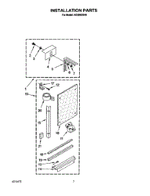 05 - Installation parts for Whirlpool Air Conditioner ACQ062XA0 from AppliancePartsPros.com