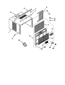 Cabinet parts for Whirlpool Air Conditioner AEQ072XH0 from AppliancePartsPros.com