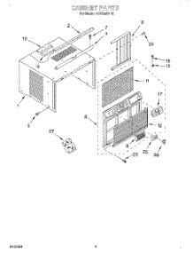 03 - Cabinet parts for Whirlpool Air Conditioner ACQ052XH0 from AppliancePartsPros.com