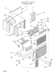 03 - Cabinet parts for Whirlpool Air Conditioner ACQ102XG0 from AppliancePartsPros.com
