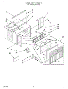 03 - Cabinet parts for Whirlpool Air Conditioner ACM102XG0 from AppliancePartsPros.com