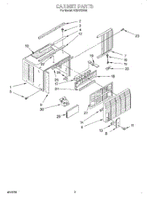03 - Cabinet parts for Whirlpool Air Conditioner ACM072XG0 from AppliancePartsPros.com