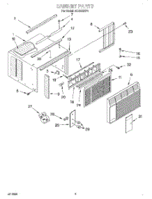 03 - Cabinet parts for Whirlpool Air Conditioner ACQ052XF0 from AppliancePartsPros.com