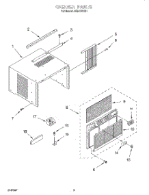 03 - Cabinet parts for Whirlpool Air Conditioner ACM102XH1 from AppliancePartsPros.com